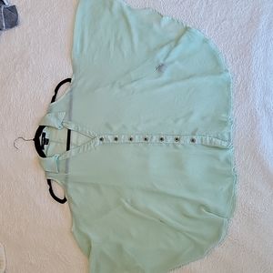 Paper tee Flowy Open Shoulder Blouse